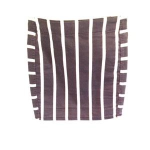 [ Divided ] Black & White Stripe Mini Skirt